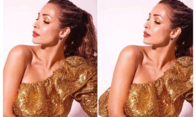 Malaika Arora Sets Internet Ablaze In A Golden Dress