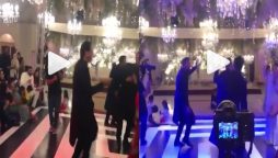 Waqar Younis dances to "Dilli Wali Girlfriend' at a recent wedding