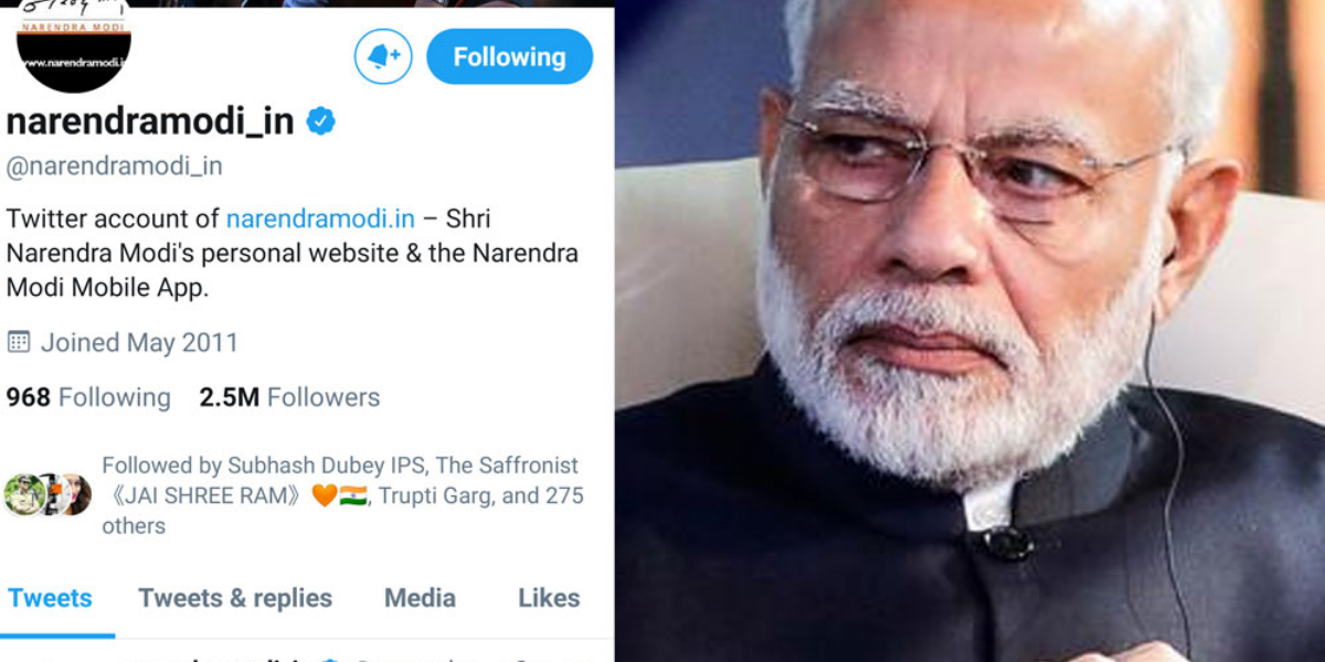 Narendra Modi's Twitter account hacked with an adaptation tweet of Bitcoin in India