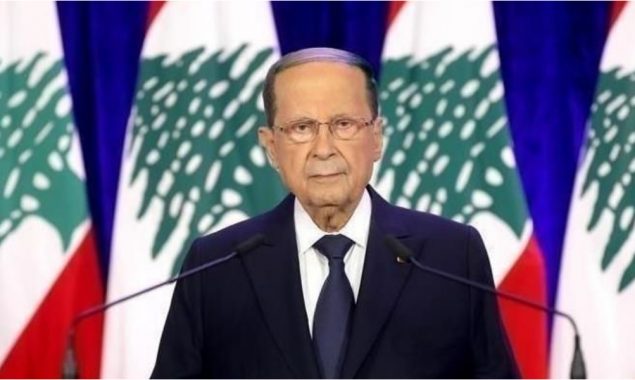 Lebanese President Michel Aoun calls for an urgent national dialogue between the governing parties