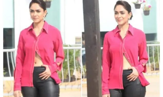 Mrunal Thakur’s Unbuttoned Shirt Look Sparks Outrage