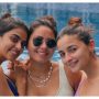 Alia Bhatt  poses in the pool with her pals!