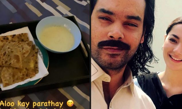 Gohar Rasheed thanks his ‘Neighbor’ Hania Amir for Aloo Ke Parathay