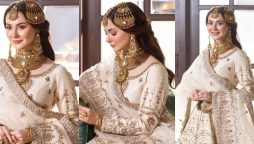 Hania Aamir looks like a sight for sore eyes in bridal attire