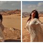 Janhvi Kapoor dazzles in golden in the middle of a desert