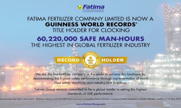 Fatima Fertilizer earns global recognition