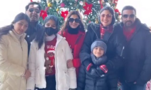 Shilpa Shetty celebrates Christmas with Raj Kundra and friends