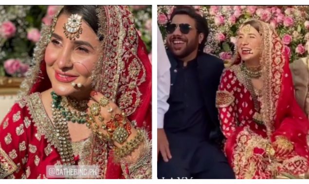 Areeba Habib ties the knot with Saadain Imran in an intimate Nikkah Ceremony