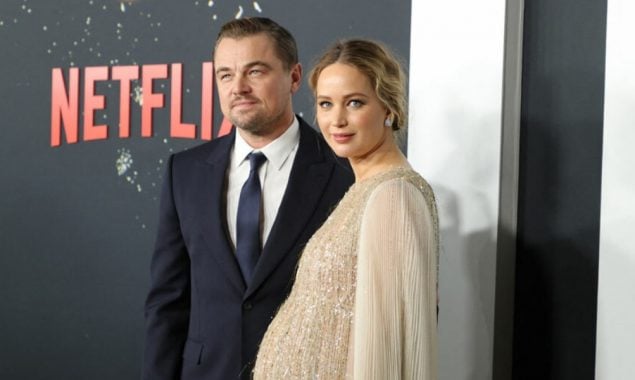 DiCaprio and Lawrence big up science in doomsday comedy