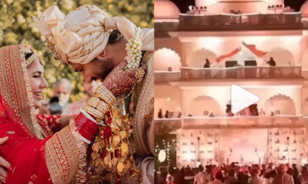 Watch: Katrina Kaif and Vicky Kaushal’s Varmala ceremony video goes viral