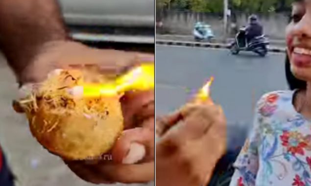Food blogger eating ‘fire panipuri’ video goes viral