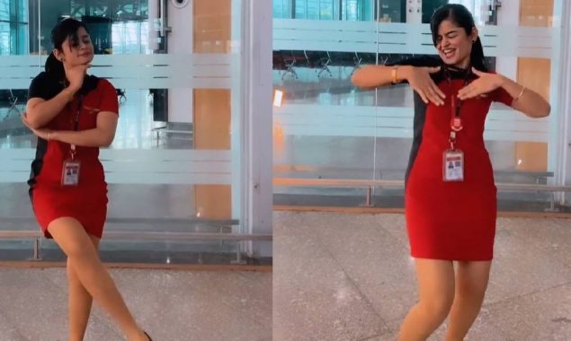 SpiceJet air hostess dances video
