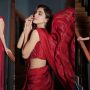 Maya Ali radiate hotness in a Crimson Saree!