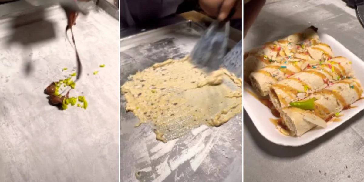 Watch: Indore guy make ice cream with mirchi and Nutella in a viral video