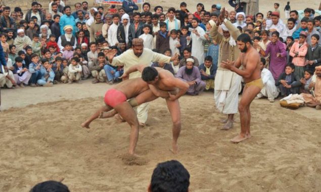 A glimpse into our games: Numerous team sports including desi kushti, tent pegging and stone lifting are practiced in the region