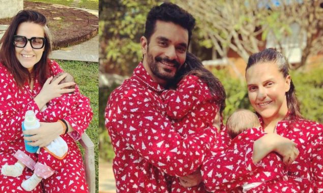 This cute post of Neha Dhupia with her babies will surely leave you in awe