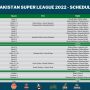 PSL 2022 Schedule: Complete list of fixtures and match timings