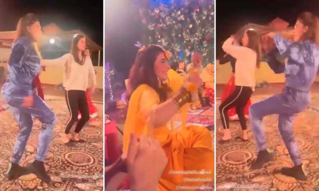 Sana Fakhar dance moves at Areeba Habib’s mayun goes viral
