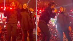 What unusual request did Sarah Khan make at Falak Shabir's concert?