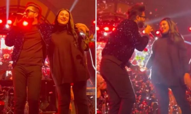 What unusual request did Sarah Khan make at Falak Shabir's concert?