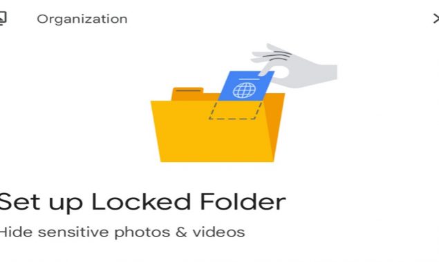 Now hide your images in a Google Locked Folder