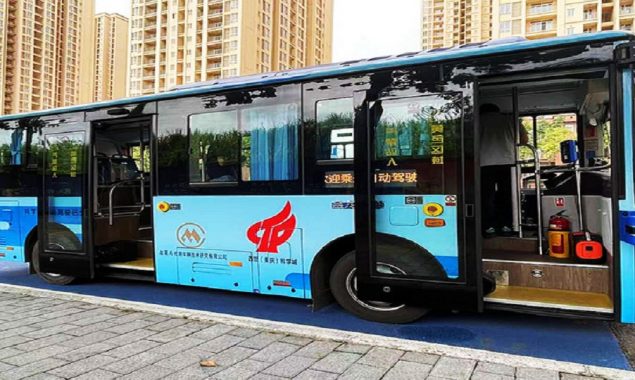 Self-driving buses start trial commercial operation in China’s Chongqing