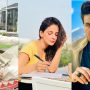 Saba Qamar, Mikaal Zulfiqar &Ahsan Khan sharing screen in new project