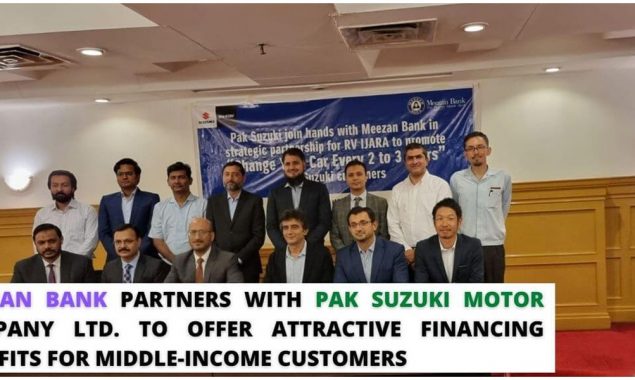 Meezan Bank, Pak Suzuki to offer financing benefits for middle-income customers