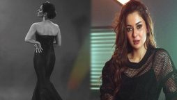 Hania Aamir raises the temperature in a strapless gown, see photos