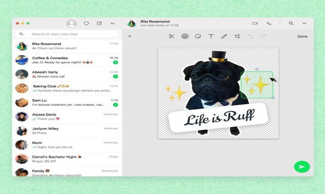 Web version of WhatsApp now includes a sticker maker