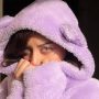 Alizeh Shah in purple hoodie sets major winter fashion goals