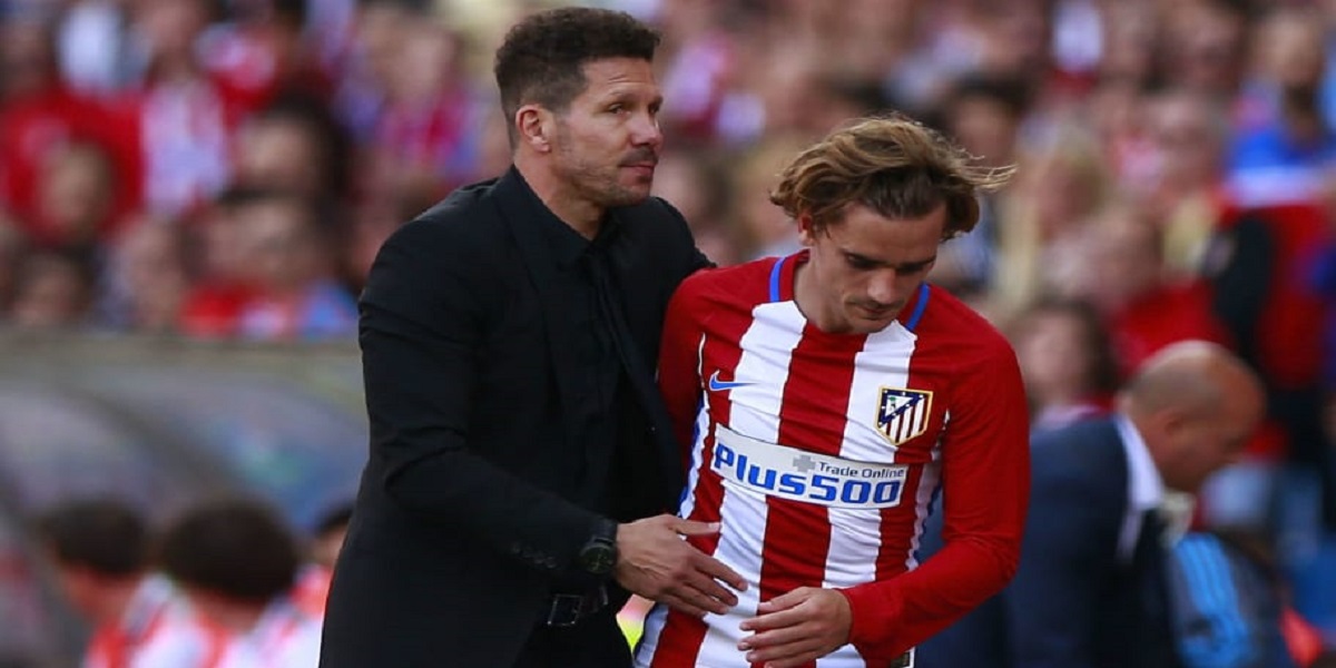 Diego Simeone and Antoine Griezmann