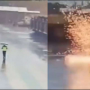Watch a video: A man hit by lightning strike miraculously survives