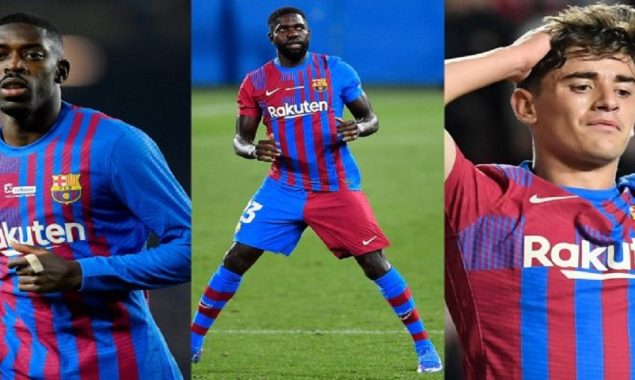 Ousmane Dembele, Samuel Umtiti, Gavi