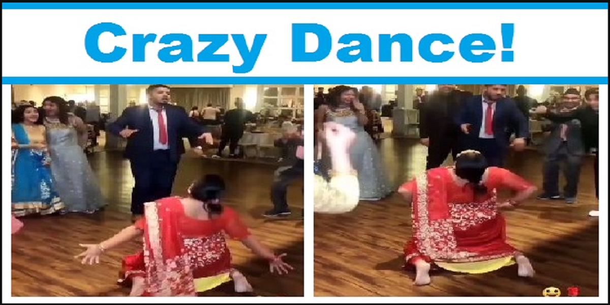 woman’s crazy dance