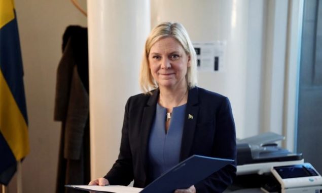 In Finland, new Swedish PM discusses forestry, security policy