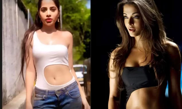 Urfi Javed Copies Aishwarya Rai’s ‘Crazy Kia Re’ Look in White Side Cut Top