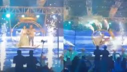 Watch video: Couple falls from a swing on their wedding entry