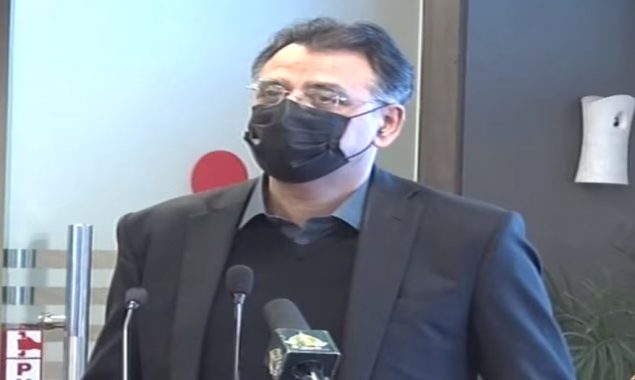 Asad Umar reminds public coronavirus still exists as daily cases rise above 1,600