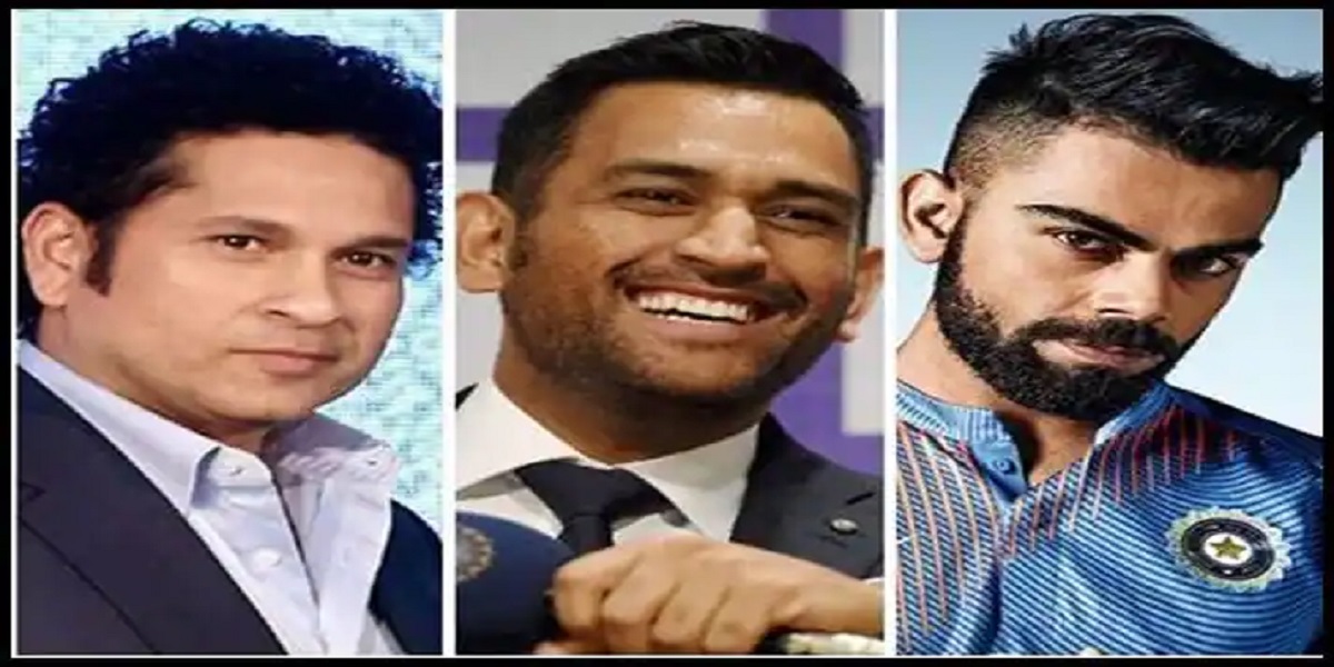 Sachin Tendulkar, MS Dhoni and Virat Kohli
