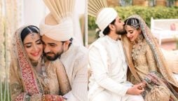 Saboor Aly drops Romantic photos from Nikkah