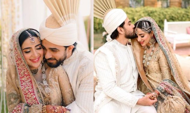 Saboor Aly drops Romantic photos from Nikkah