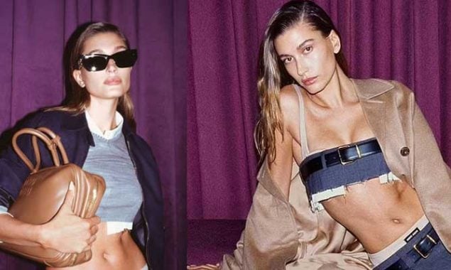 Hailey Bieber flashes her incredible ABS in latest photoshoot, receives praise form Elsa Hoskand Olivia Culpo