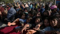 Displaced Afghan families receive relief aid in Afghanistan’s Kabul