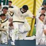 Pat Cummins steals hearts by stopping champagne shower for Usman Khawaja