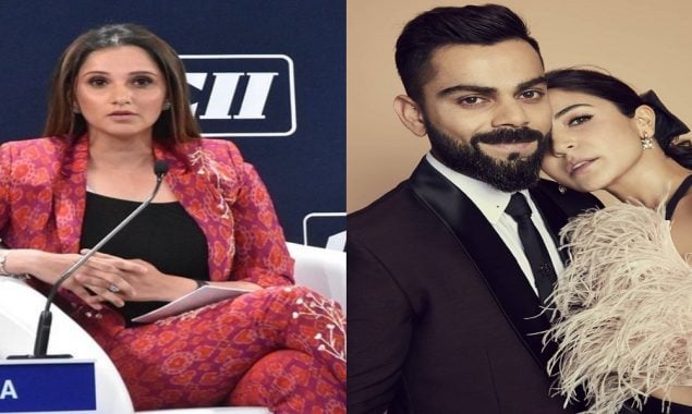 Sania Mirza, Anushka Sharma, and Virat Kohli