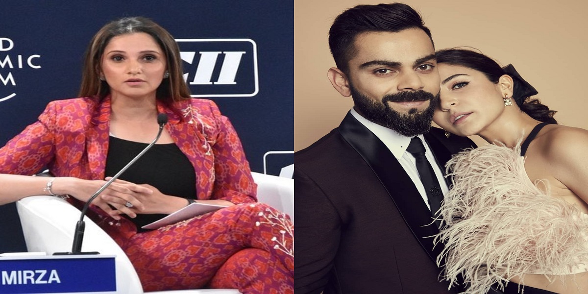 Sania Mirza, Anushka Sharma, and Virat Kohli