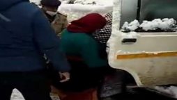 Pregnant woman Rescued by Shimla police while stranded in the snow