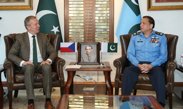 Czech envoy calls on Air Chief Marshal Zaheer Ahmed Baber Sidhu