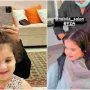 How adorable is video of Amal Muneeb getting her hair cut done!